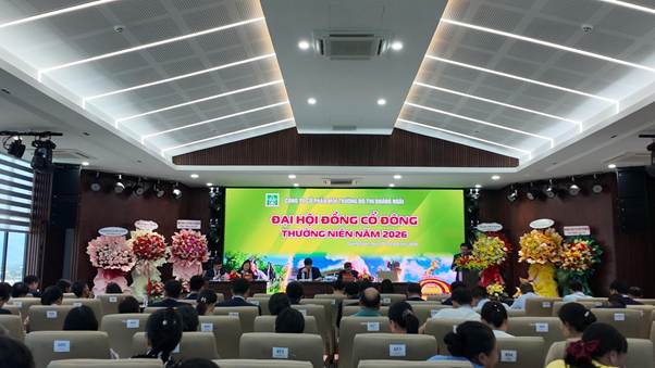 Đại hội đồng Cổ đông thường niên năm 2026 Công ty CP Môi trường Đô thị Quảng Ngãi