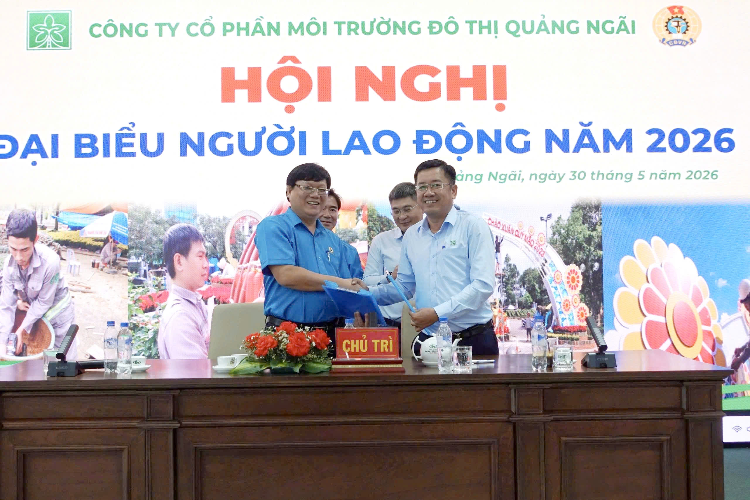 Hội nghị Đại biểu người lao động năm  2026 Công ty CP Môi trường Đô thị Quảng Ngãi